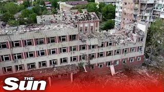 Russian airstrike destroys university in Ukraine's Donetsk region