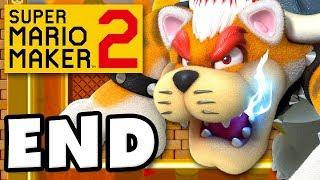 Super Mario Maker 2 - Gameplay Walkthrough Part 12 - ENDING! Meowser Boss Fight! (Nintendo Switch)