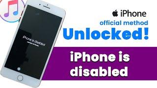 How to Fix "iPhone is Disabled Connect to iTunes" | Official Apple Method restore iPhone