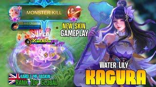 Water Lily Kagura, 2021 Starlight Exclusive New Skin - Top Global Kagura Best Build - Mobile Legends