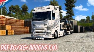 ets 2 DAF XG/XG+ ADDONS 1.41 ,HELLA JUMBO 220 PACK ,drive, D.T.M