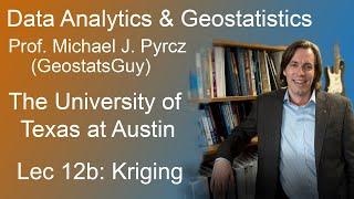 12b Geostatistics Course: Kriging
