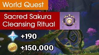 Sacred Sakura Cleansing Ritual Full Guide - Genshin Impact