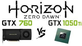 GTX 760 vs GTX 1050 Ti in Horizon Zero Dawn | Ultra settings