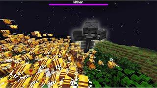 Killing The Wither With an Army of Bees