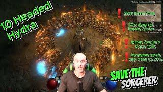 10 Headed HYDRA Sorcerer BUILD Diablo 4 Season 5 PTR (Save the Sorcerer)