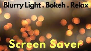 screen saver Bokeh Lights 4K, 2 HOURS  Relaxing Flickering Orange out of Focus  Background wallpaper