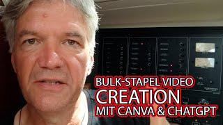 Bulk Video Erstellung Canva ChatGPT Tutorial Deutsch