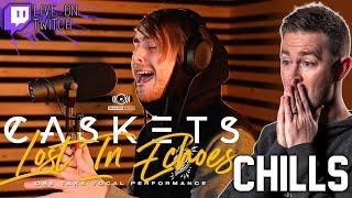 CASKETS - Lost In Echoes - Matt Flood Live One Take Vocal Performance REACTION  // Roguenjosh Reacts