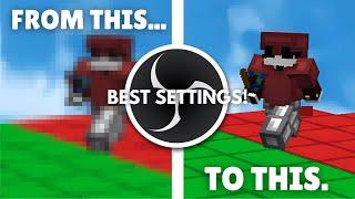 Best OBS recording settings for Minecraft! (2024)