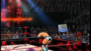 WWE '12 Justin Gabriel Hits 450 Splash on Tyson Kidd, Zack Ryder, and Evan Bourne