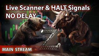 Live Scanner and Day Trade Ideas, NO DELAY. Morning Gappers Momentum and Halt Scanner 05/13/2024