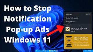 How to Stop Windows 11 Notification Ads from Google Chrome Browser