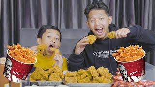 Diwan dan Fikri Mukbang 3 EMBER KFC SUPER PEDAS !! | Fikrifadlu