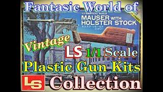 Vintage LS Plastic Model Gun Kits Collection 