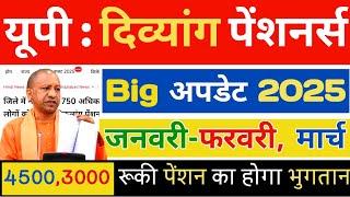 UP : दिव्यांग पेंशनर्स Big Update 2025 | जनवरी, फरवरी- मार्च 2025 |UP Divyang Pension 2025 Kab Aaegi