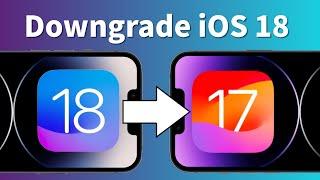 How To Dowgrade iOS 18 Beta 4 To iOS 17.5.1-2024 Full Guide