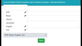 Bootstrap multi select library | Select multiple option drop down | Multiple select in bootstrap