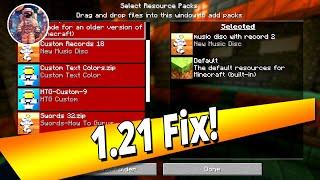 How to Fix Broken Resource Packs FAST in Minecraft 1.21 Java Edition!