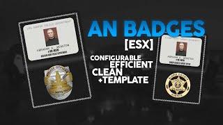 [ESX] AN Badges | FiveM Script [PAID]