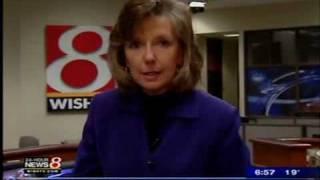 Patti does handheld at WISH TV