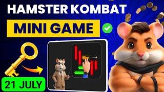 Hamster Kombat Mini game 21 July | Easy Trick to unlock key I How to Play hamster kombat mini game