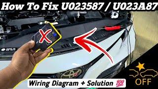 How To Fix Pre Collision System Malfunction Toyota U023587 / U023A87 || Wiring + Solution 