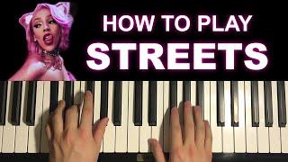 Doja Cat - Streets (Piano Tutorial Lesson)