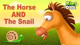 The Horse and The Snail | Funny Short Story For Kids - KidsOne