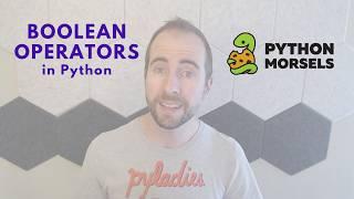 Boolean operators in Python