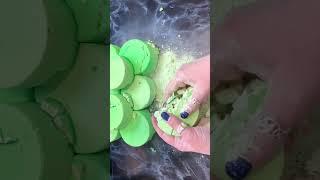 Neon crunchy teaser #crunchy #powdery #asmr #satisfying #sleepaid #relaxing #anxietyrelief