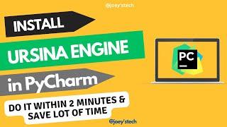 How to install Ursina engine in Pycharm #python