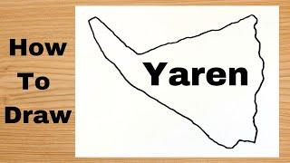 Drawing Yaren Capital Map - Nauru