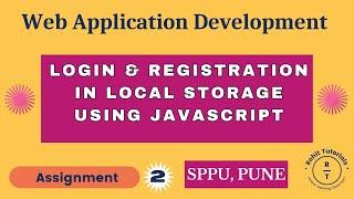 Login & Registration in Local Storage Using JavaScript | Get user registration data & push to array