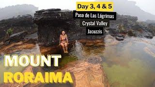 Mount Roraima: Day 3, 4 & 5 - Ramp to the Top, Paso de Las Lágrimas, Jacuzzis, Crystals