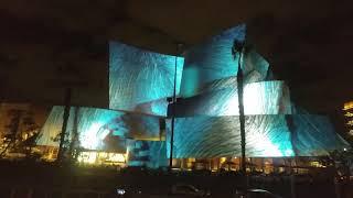 Projection mapping at Walt Disney Concert Hall 10/2/2018