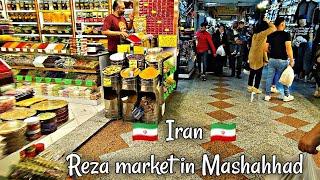 Iran - Mashahhad , Walking tour in the big market Reza , 15 minutes to the end of the market