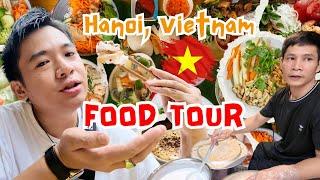 The Best VIETNAM Street Food Tour in Hanoi!  (with a Local Vietnamese Guide) #WanderJ