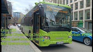 Vy Oslo - Linje 250 - Scania Citywide CK360UB 6x2 LB LE Suburban #2279