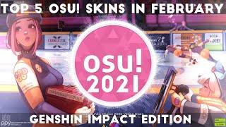 Top 5 osu! skins in February 2021 - Genshin Impact Edition