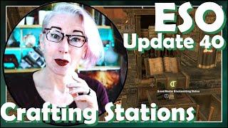 Grand Master Crafting Stations! ESO Housing  ESO Update 40 | Icy Talks #ESO #Necrom