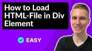 How to Load HTML-File in Div Element