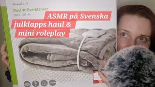 ASMR på Svenska - julklapps haul & mini hudvård och sminkar dig roleplay