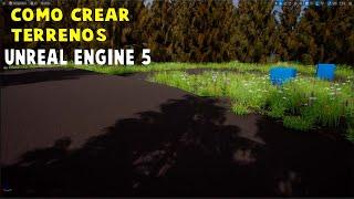 Tutorial Cómo hacer/Crear TERRENOS/Landscape y Vegetacion en UNREAL ENGINE 5/UE5 (Principiantes)