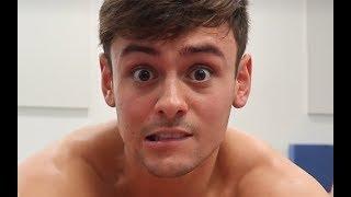 Tom Daley shower awkward moment