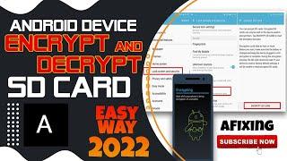 Encrypt and decrypt SD Card on Android Device Easy Way 2021