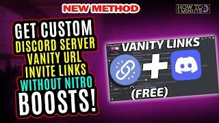 How to Get CUSTOM Discord Server VANITY URL Invite Links Without Nitro Boosts!