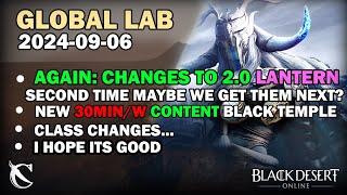 BDO - Global Lab - New CONTENT Black Temple, Class Changes & Furniture - UPDATE - 2024-09-06