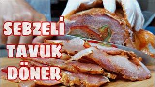 EVDE TAVUK DÖNER NASIL YAPILIR | HOW TO MAKE CHICKEN DONER | Kolay Sebzeli Döner Tarifi Yapımı