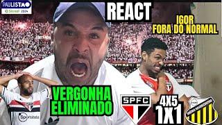 ELIMINADO! REACT SÃO PAULO 1 (4) X (5) 1 NOVORIZONTINO - PAULISTA 2024